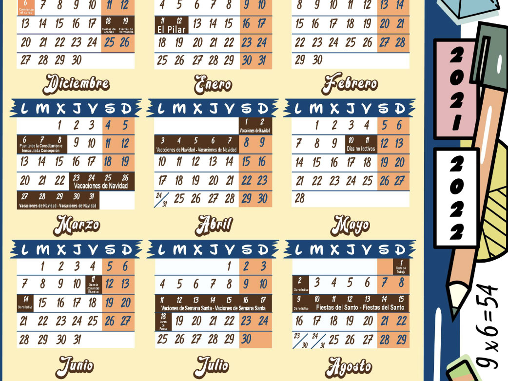 Vineta Calendario Escolar